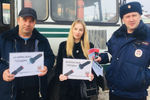 Арзамасские госавтоинспекторы вместе с общественниками и учащимися провели акцию «Безопасная поездка»