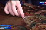 В Смоленской церкви села Выездное восстанавливают иконы