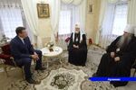 Встреча патриарха Кирилла и губернатора Глеба Никитина прошла в Воскресенском кафедральном соборе (видео)